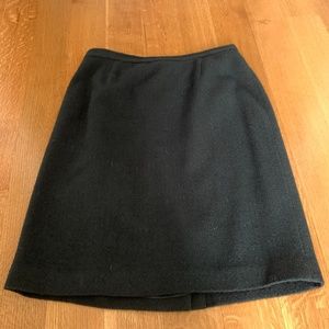 VINTAGE Talbots Black Tweed Skirt Sz 14